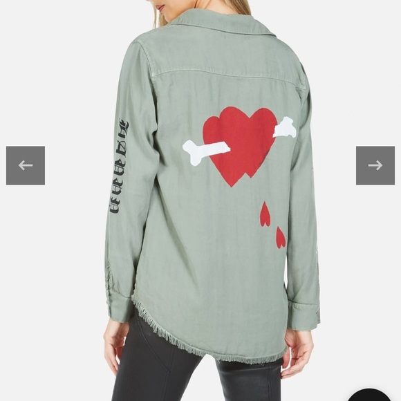 REVOLVE Bone Elements LS Button Up Shirt | Sloane by Lauren Moshi Size Small - Picture 2 of 12